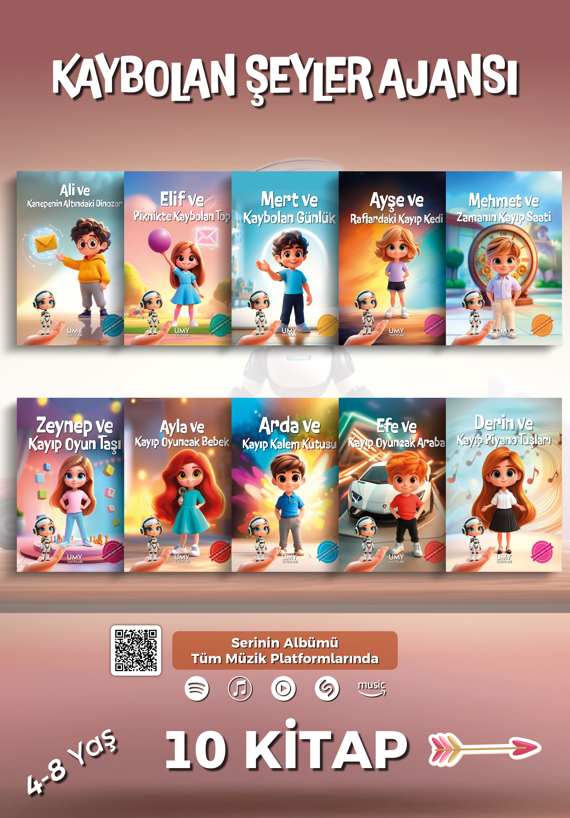 Kaybolan Şeyler Ajansı Serisi - 10 Kitap - Çocuk Kitabı Serisi