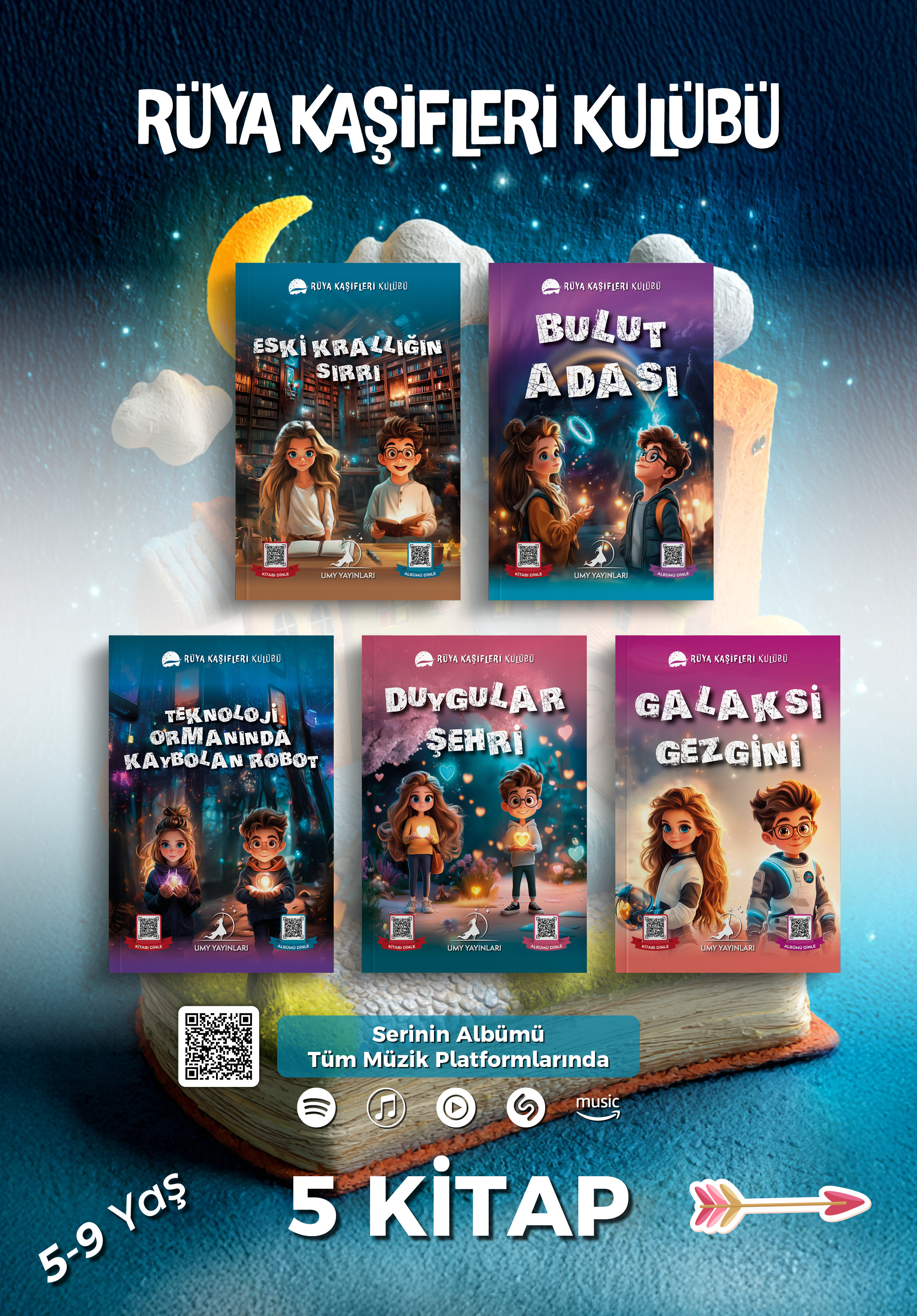 Rüya Kaşifleri Kulübü Serisi - 5 Kitap - Çocuk Kitabı Serisi